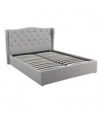 Verona Storage Bed Frame Grey with Gas Lift 